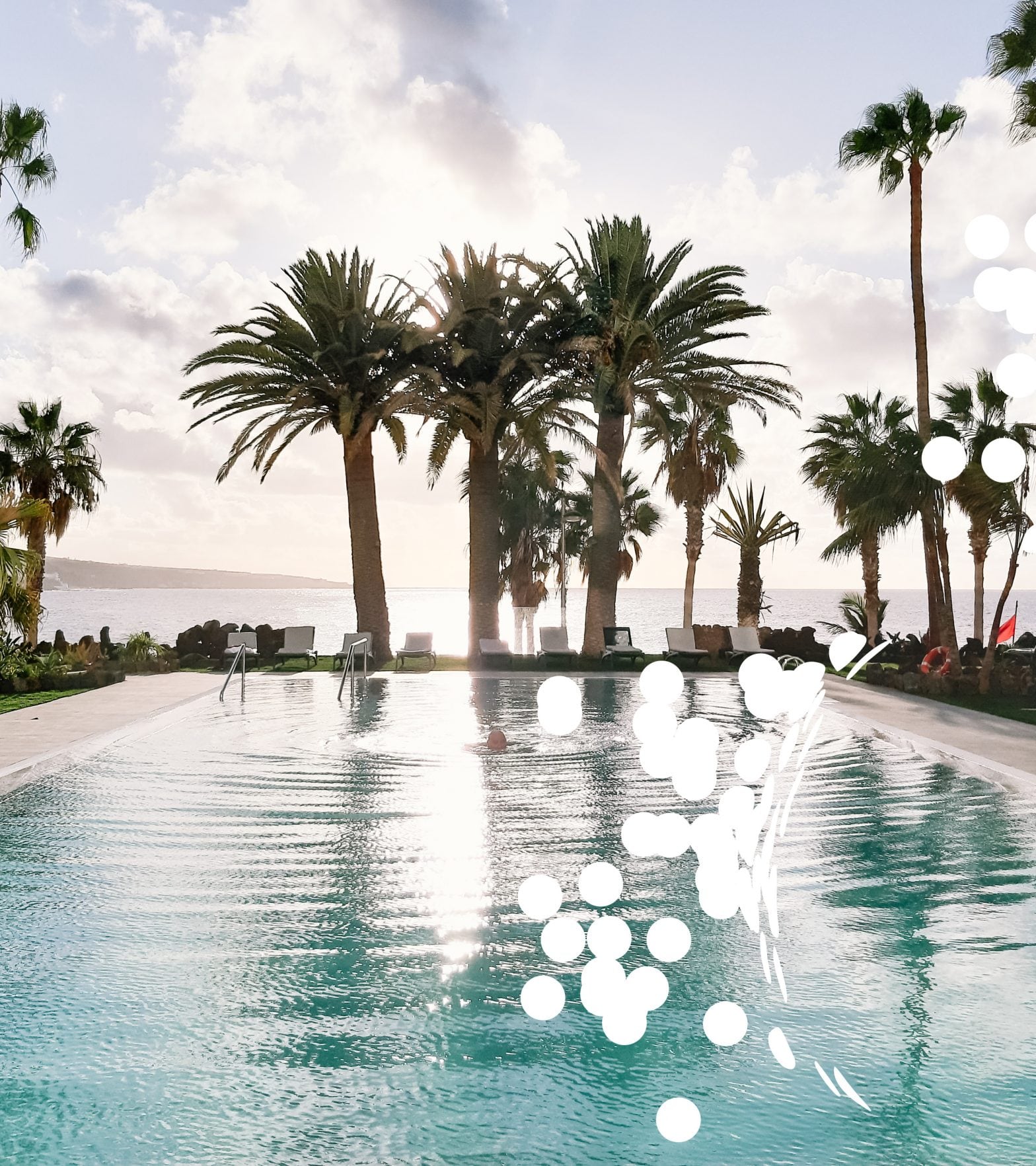 1222 - Hotel Pool Palmen Infinity