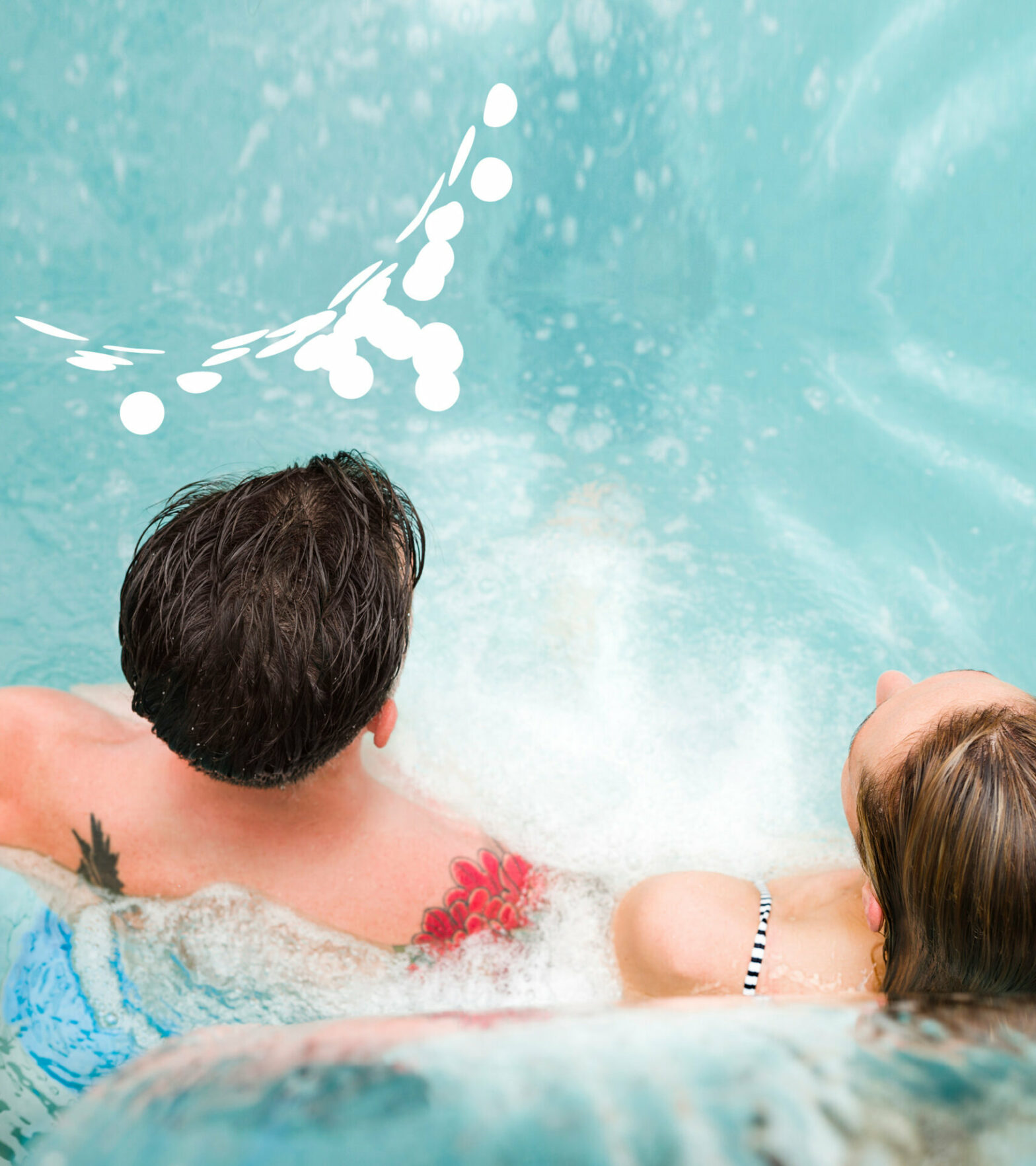 1222 - Health Spa - Paar Wasserstrahl - Tattoo